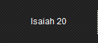 Isaiah 20