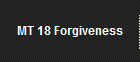 MT 18 Forgiveness