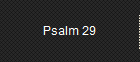 Psalm 29